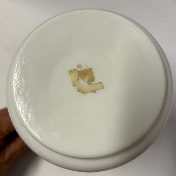 Vintage 1960's Kanawha Milk Glass Pitcher Encased with Red Glass - Picture 7 of 10